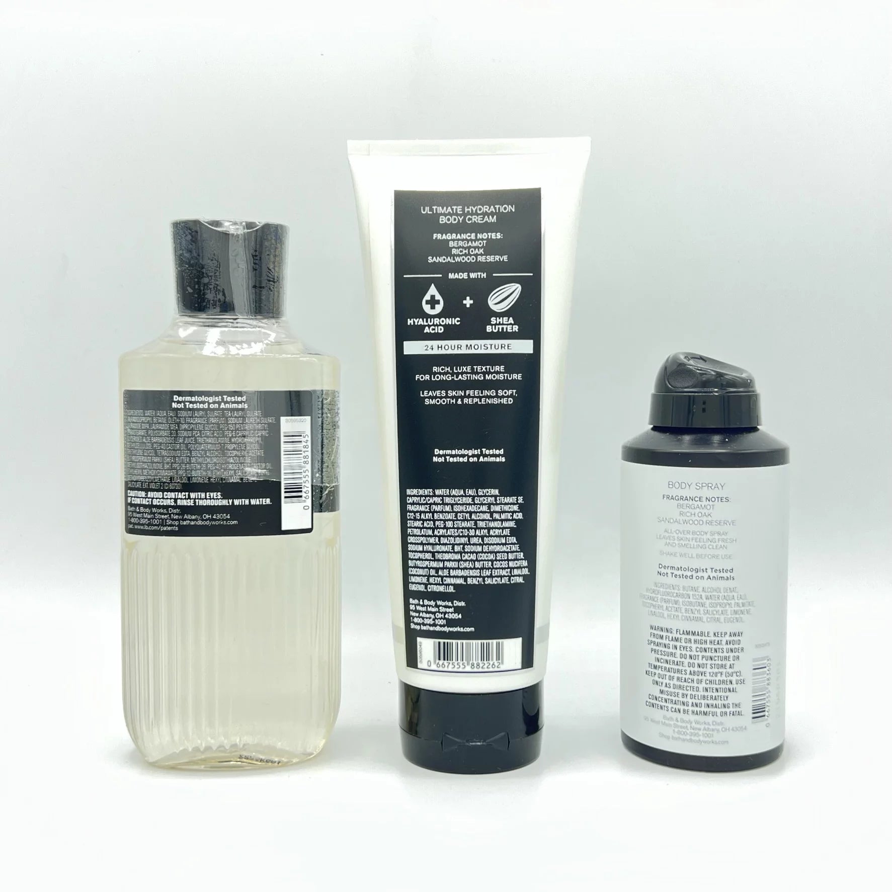 10oz Body Wash, 8oz Body Cream & 3.7oz Body Spray 3-Piece Bundle E965
