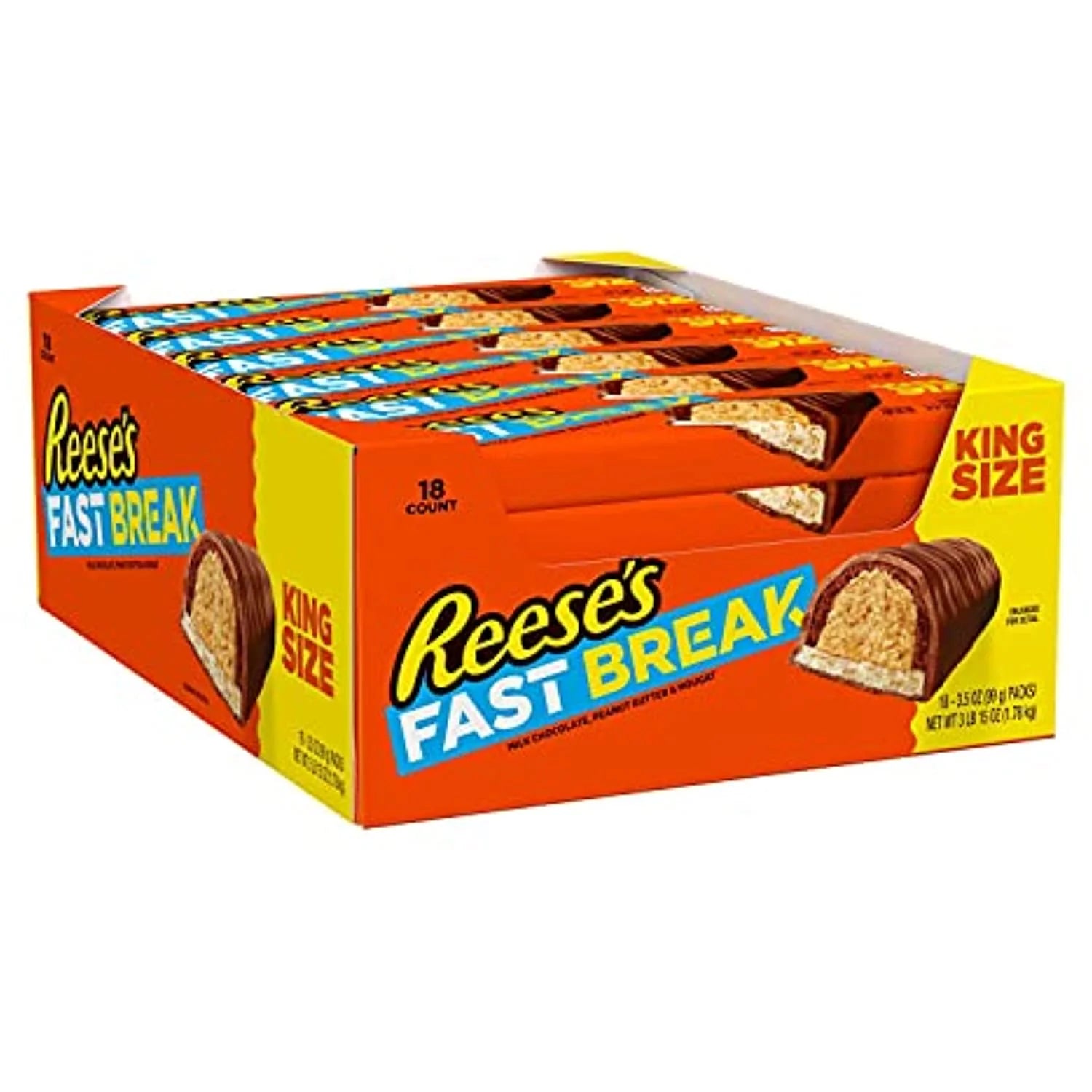 3.5 Oz Milk Chocolate Peanut Butter King Size Candy Bars (18 Ct) G43655