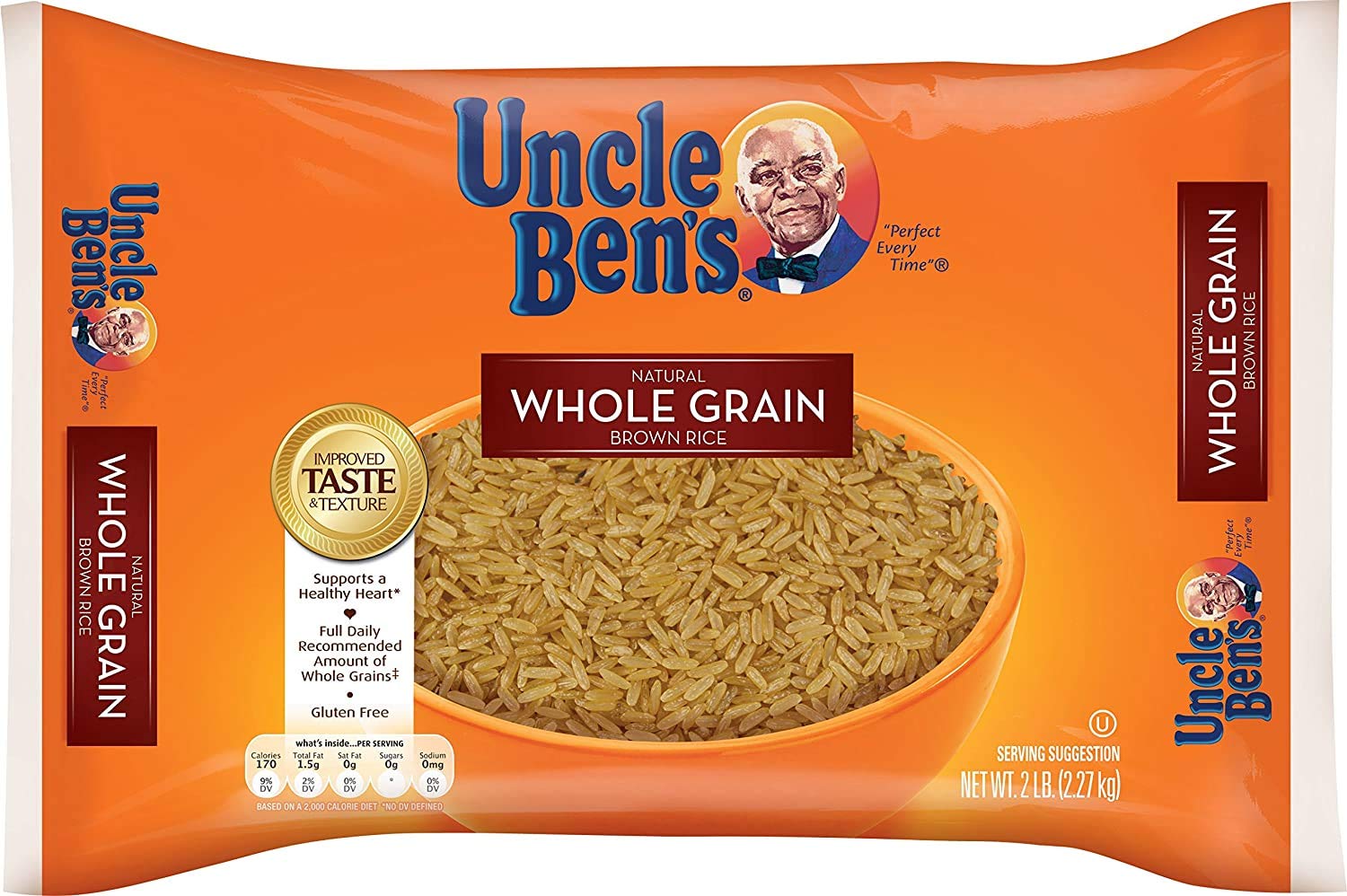 Whole Grain Brown Rice - 3 Bags (2 lbs ea) F7020