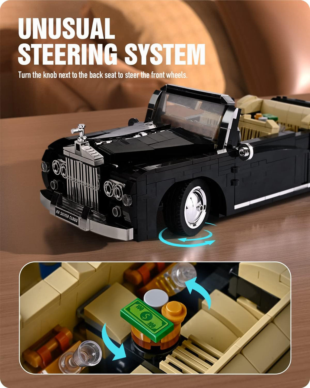 Retro Car Building Blocks Model (1096 Pcs) D537056