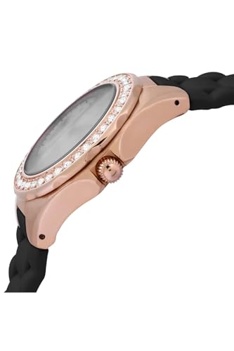 White Dial Crystal Accented Watch Y1502