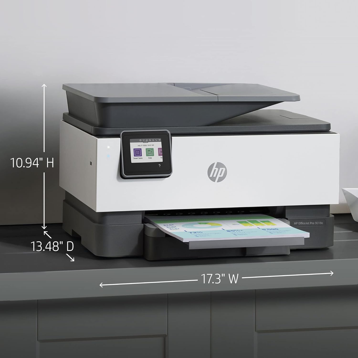 Wireless All-in-One Inkjet Color Printer, Auto 2-Sided, Print & Copy & Scan & Fax, 22ppm, 4800 x 1200dpi, 35-Sheet ADF, 2.7 Color Touchscreen Display S243