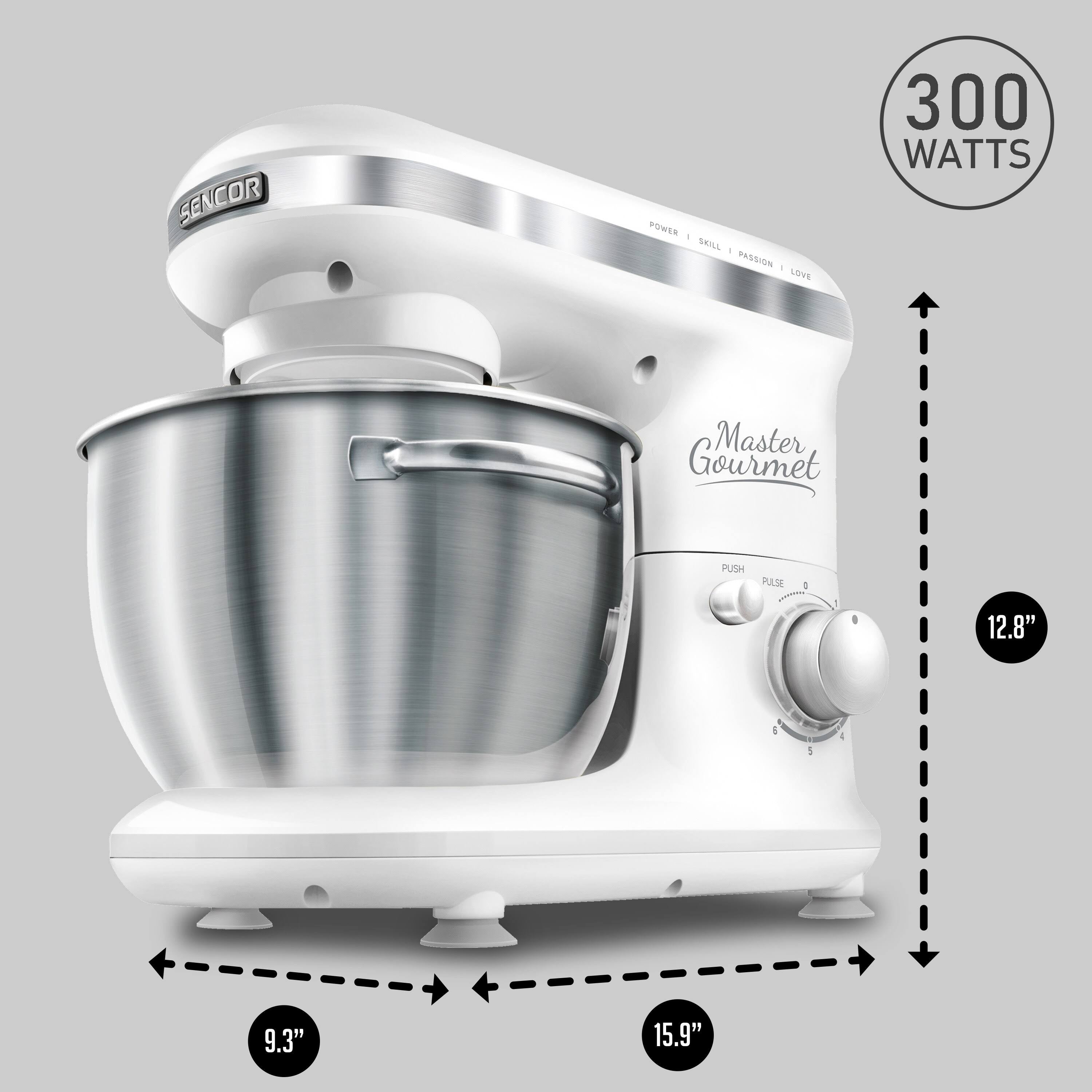 Red Stand Mixer with Pouring Shield N304356