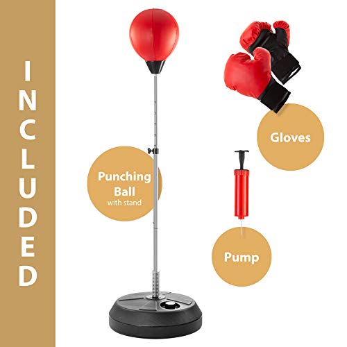 Height Adjustable Punching Bag with Stand U595486