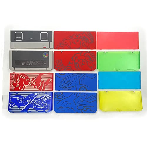 Clear Blue Red Gem Replacement Faceplate for 3DS M335393