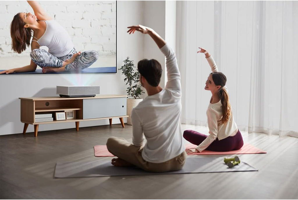 White UHD 4K DLP Ultra Short Throw Laser Projector O609
