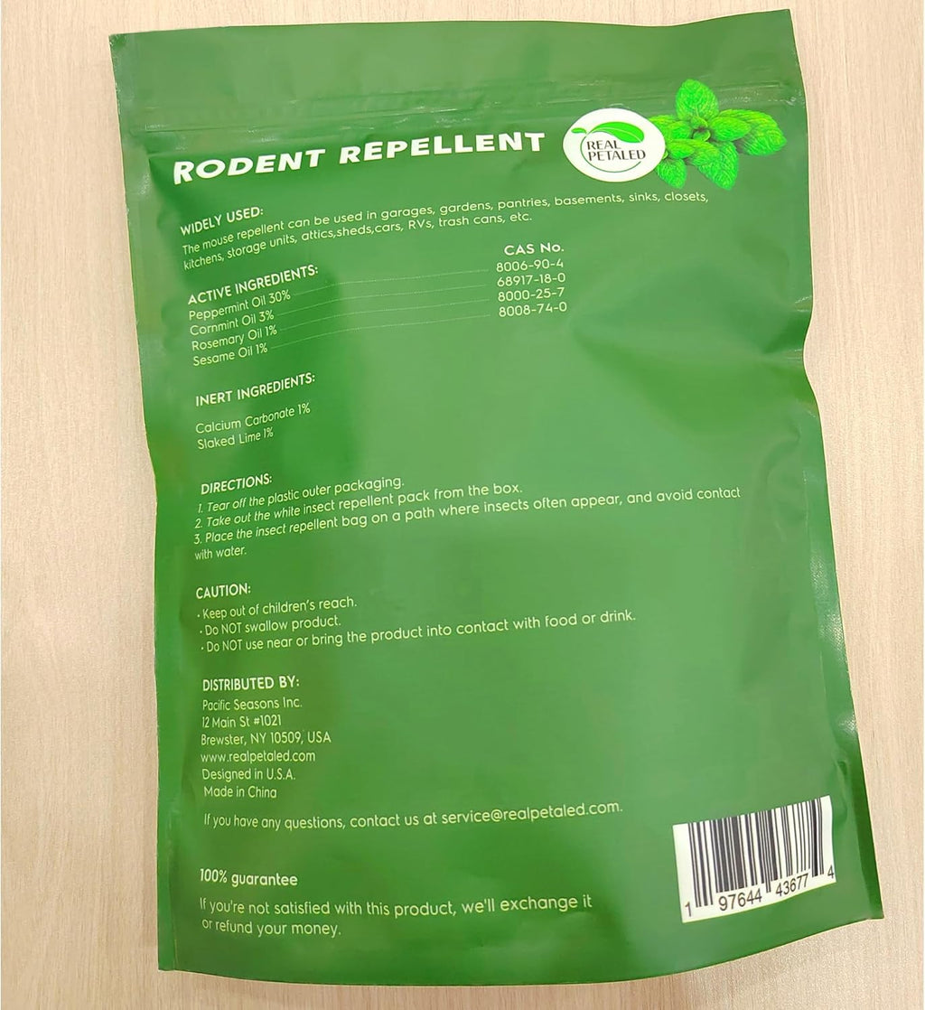 Natural Peppermint Oil Rodent Repellent Pouches, 10 Pouches T85831