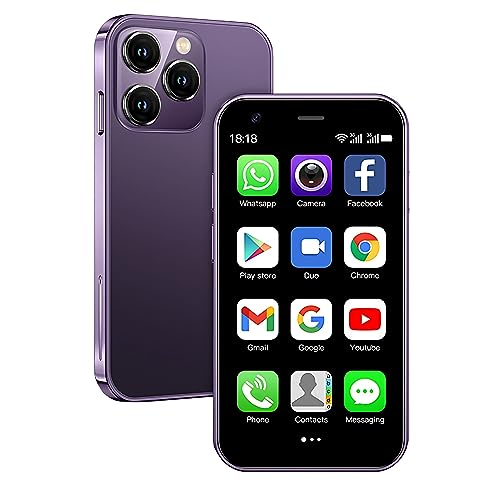 Mini Smartphone 3.0 Inch Android Kids Cell Phones Dual Sim Card 3G Small Smartphone (Blue,2GB+16GB) H9302