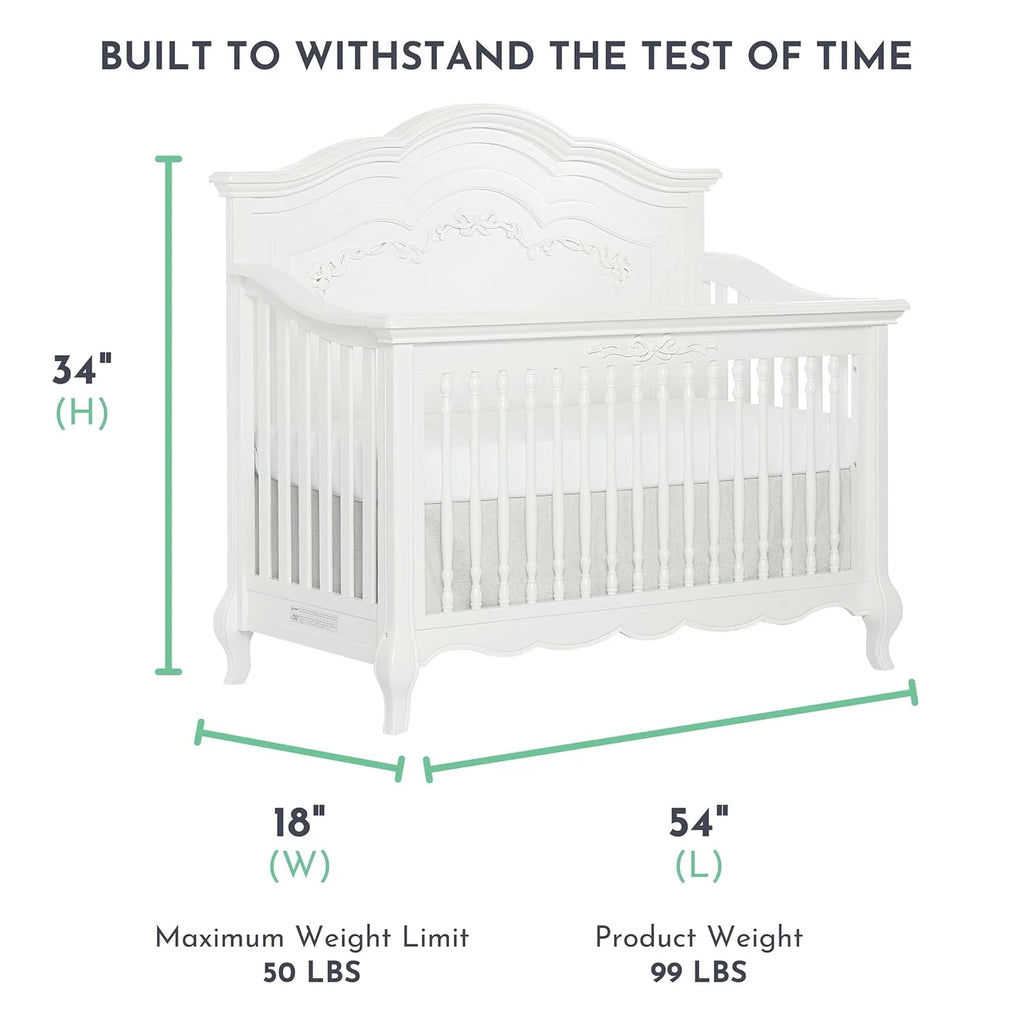 5-in-1 Convertible Crib in Frost X461111
