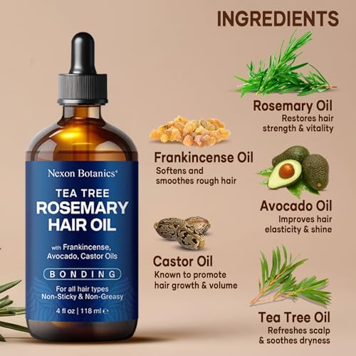 Tea Tree Rosemary Oil 4 fl oz Hair Oil H452