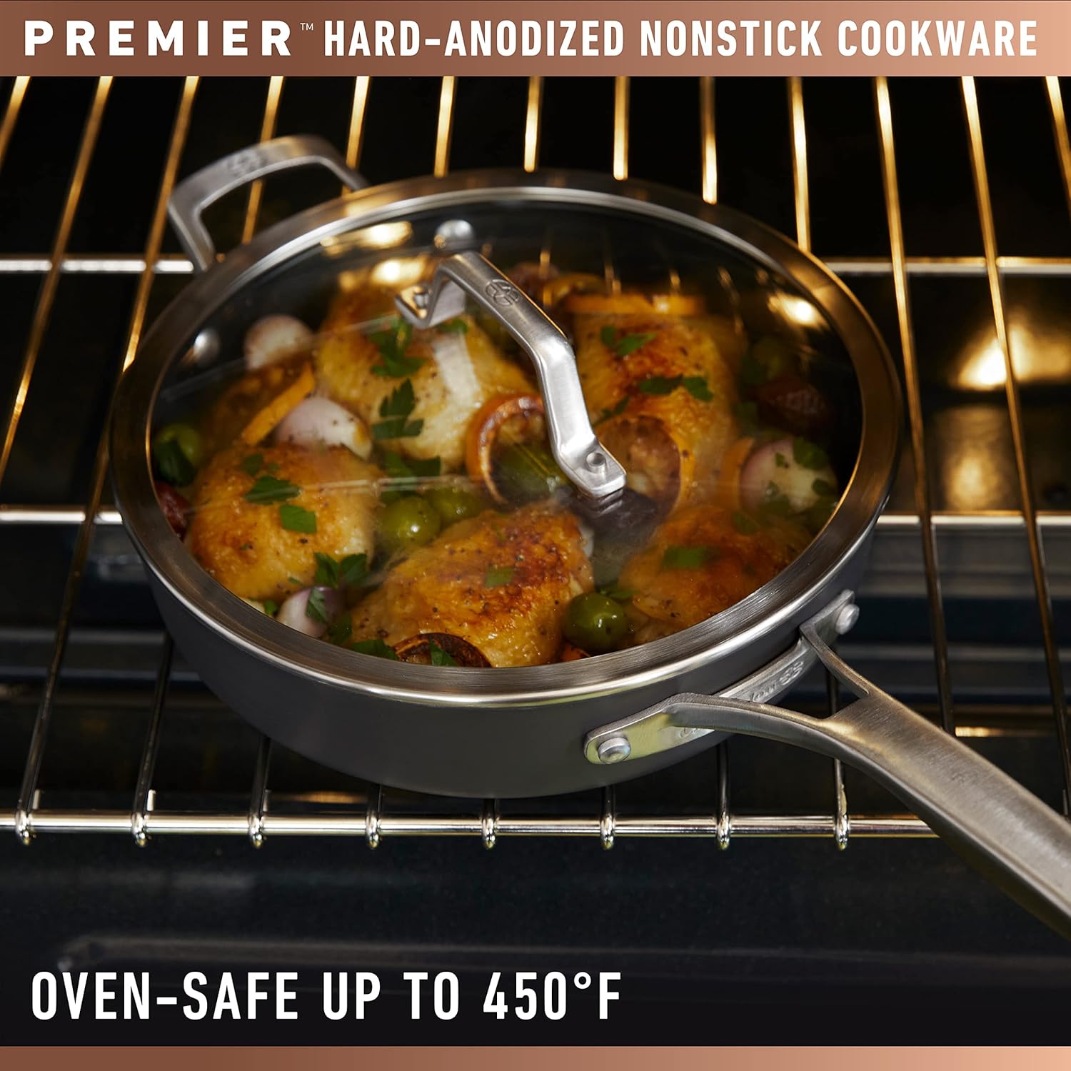 Calphalon Premier Hard-Anodized Nonstick 8.5-Quart Dutch Oven with Lid L899
