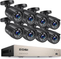 8CH 5MP Lite CCTV DVR Security Camera System with 8pcs 1080P Bullet Cameras P393969