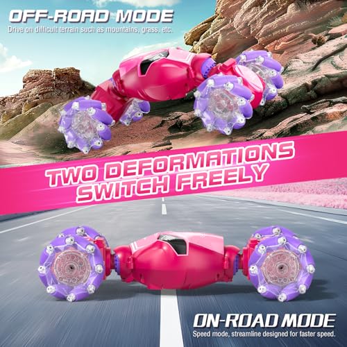 Remote Control Car Gesture RC Stunt Car with Spray Lights Music 4WD 2.4GHz Off-Road 360° Rotation Toy Car U497