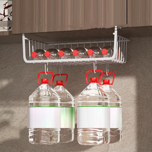 Large Black Under Shelf Wire Basket O7609