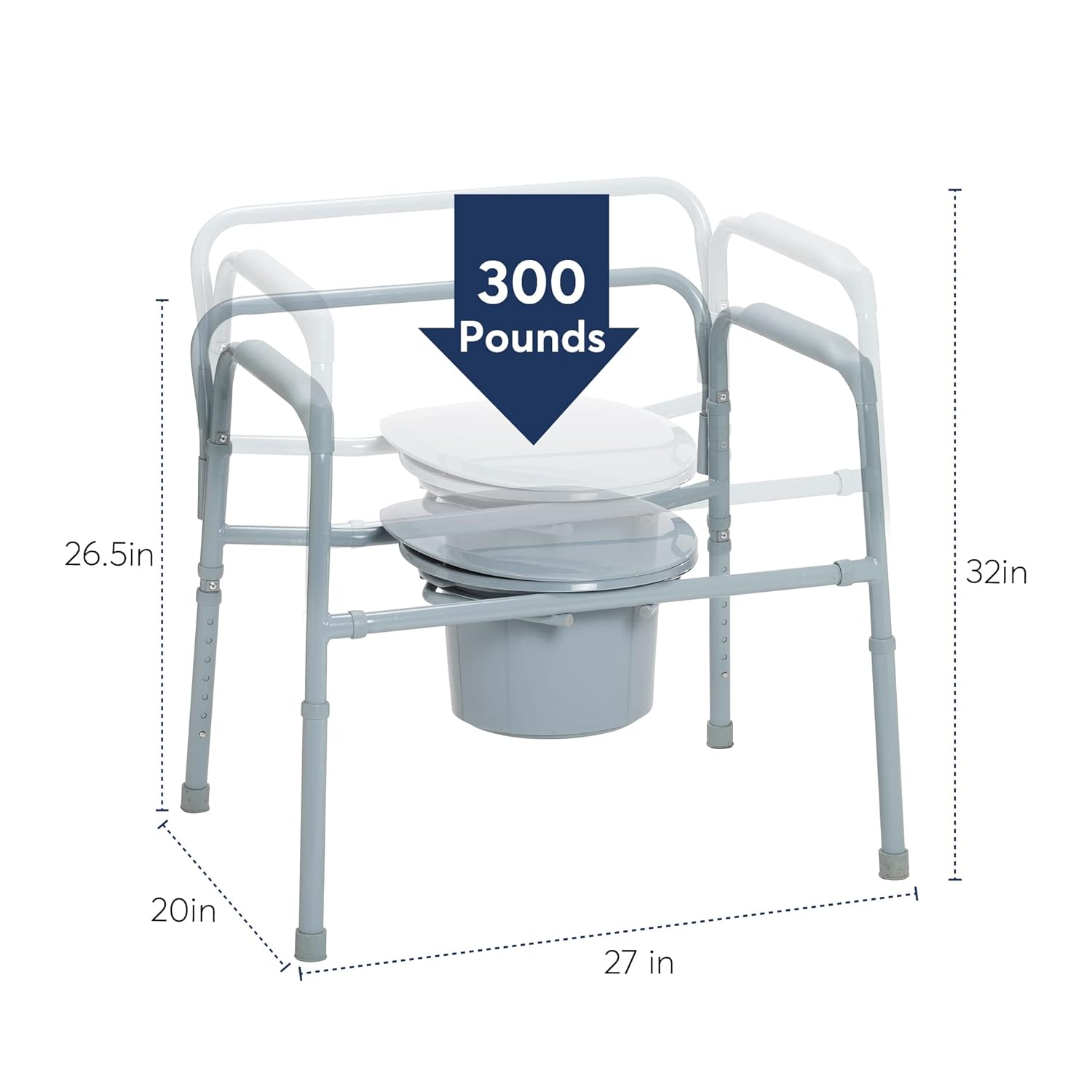 Medical Bariatric Folding Commode T7296