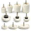 Flannelette Polishing Wheels Mixed Polish Head Kit with 1/4'' Shaft S68527