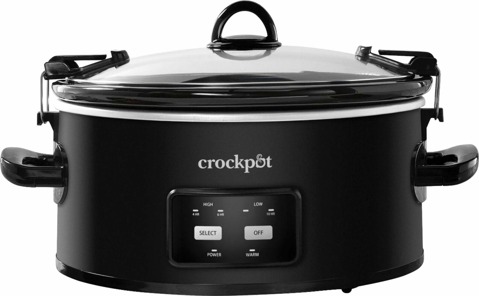 6-Quart Programmable Slow Cooker Matte Black O288
