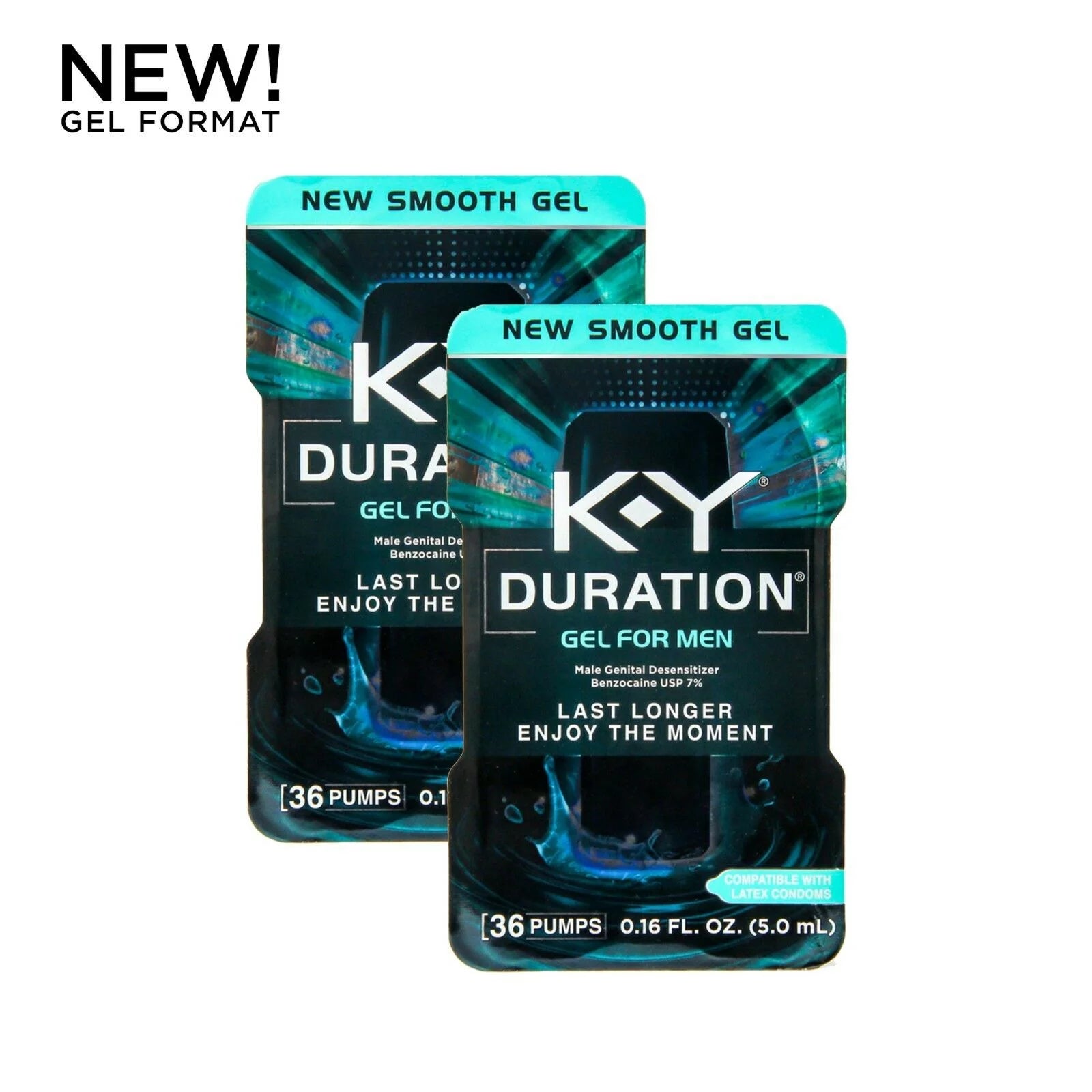36 Pumps Male Genital Desensitizer Gel, 0.16 fl oz (Pack of 2) F41815