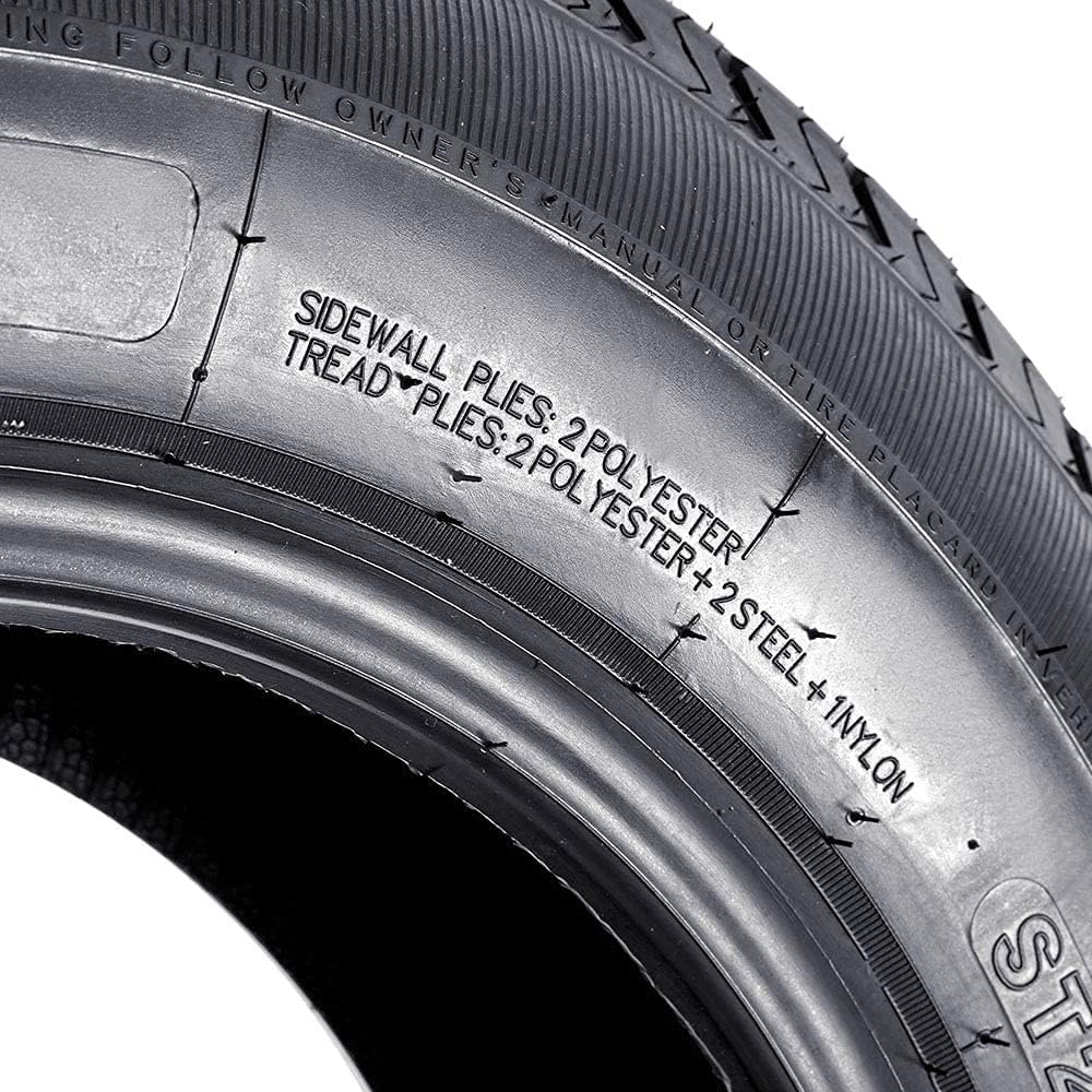 205/75R-15 8 Ply Radial Trailer Tires Set of 3 E497