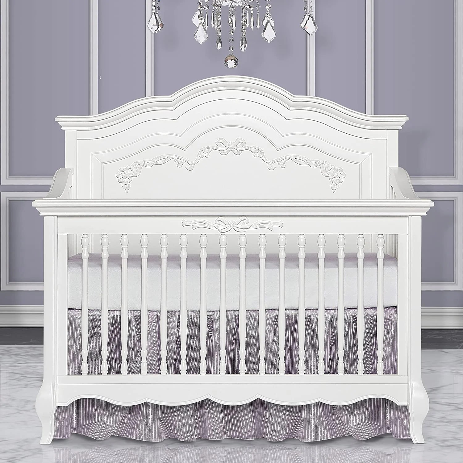5-in-1 Convertible Crib in Frost X461111