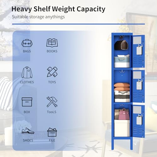 Steel Storage Lockers Lockable (Grey) I6629