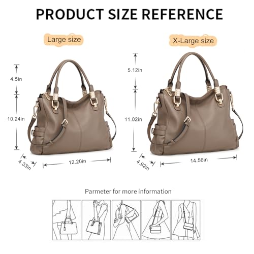 Soft Genuine Leather Satchel Tote Shoulder Bag B653794