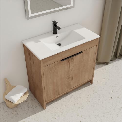 30 Inch Freestanding Single Sink Bathroom Vanity with Sink H6529