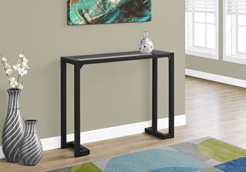 Black Tempered Glass Hall Console T498294