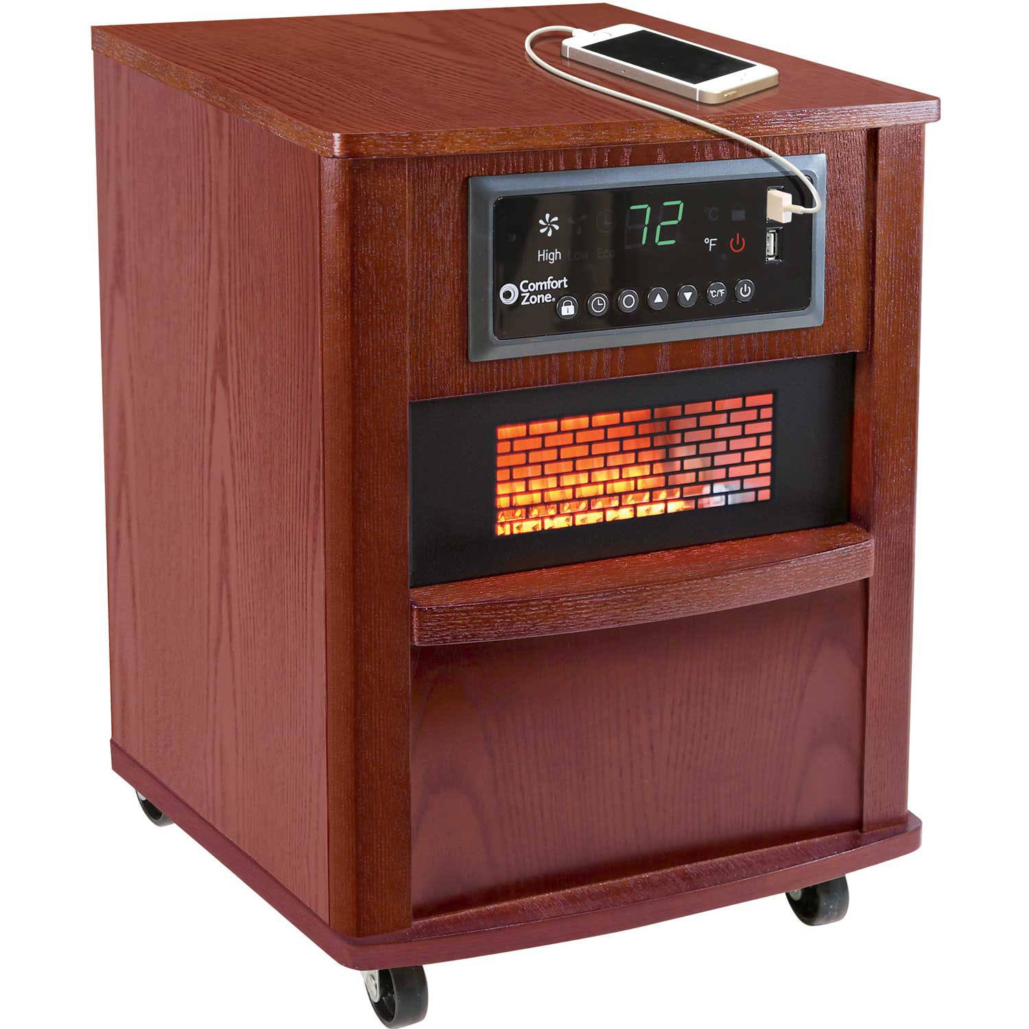 Infrared Quartz Wood Cabinet Heater H71024