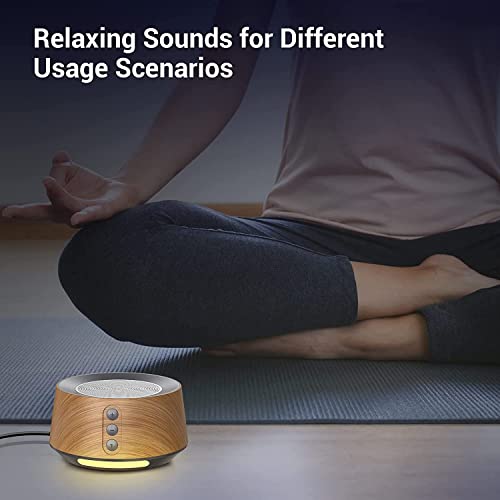 White Noise Sound Machine with 14 Soothing Sounds and 10 Levels Night Light B5679
