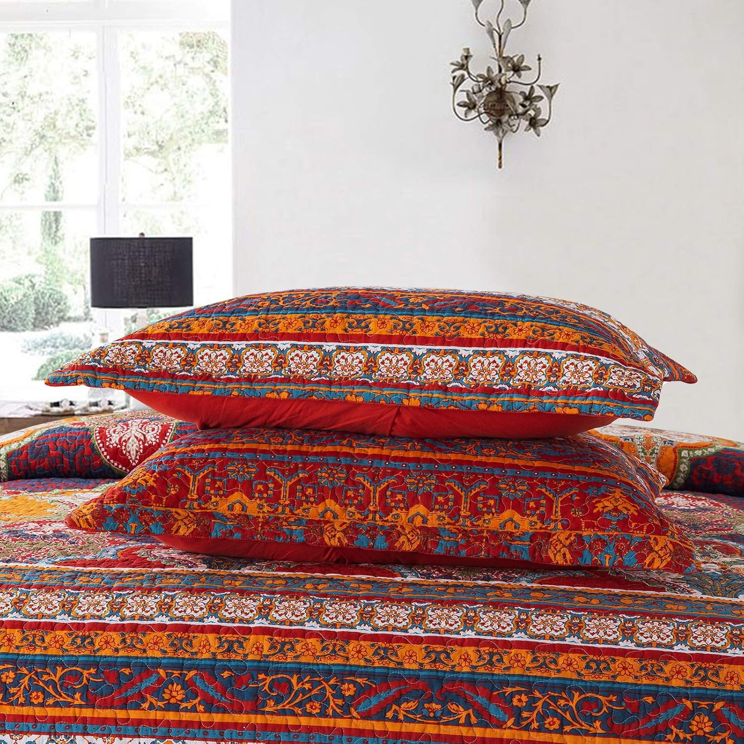 Cotton Bedspread Quilt Set K351643