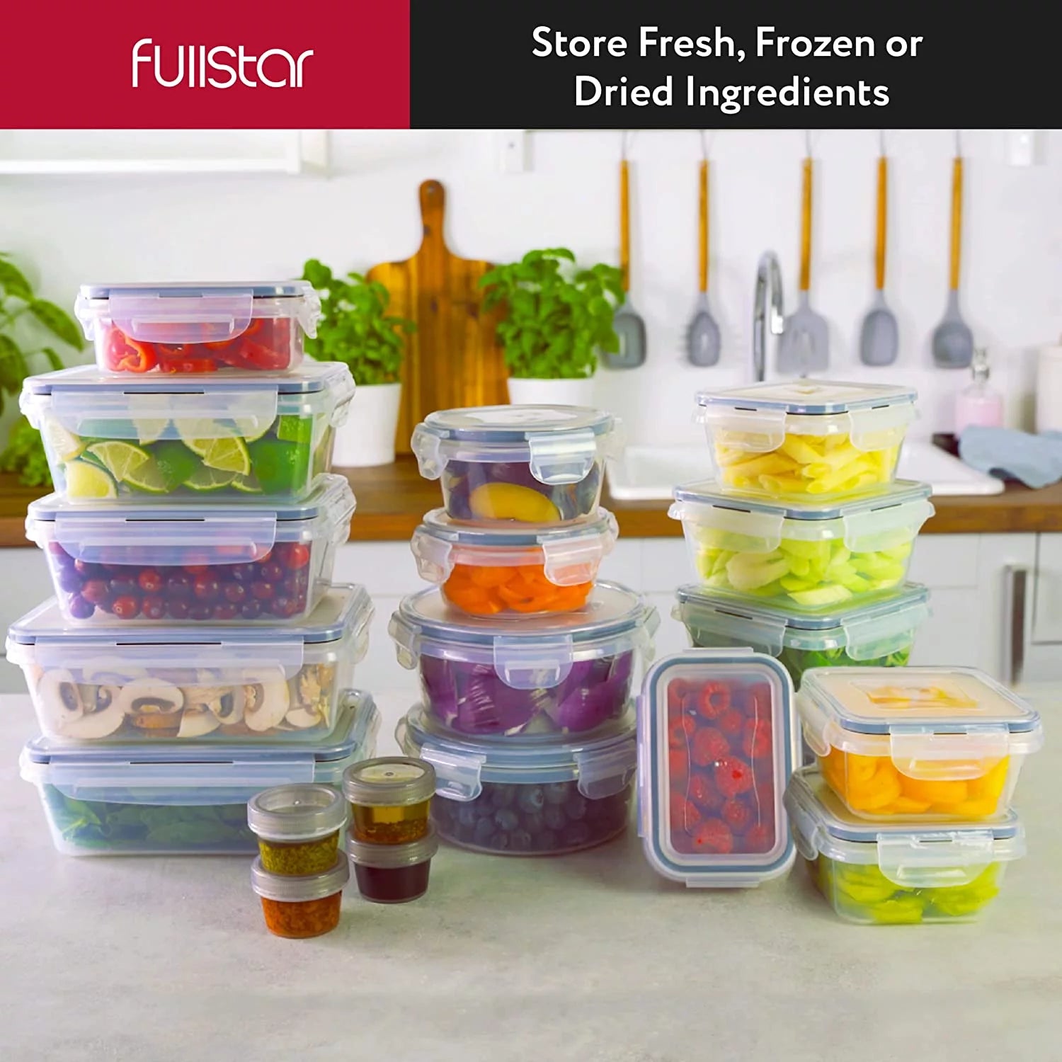 50 Pcs Airtight Food Storage Container Set with Lids N7711