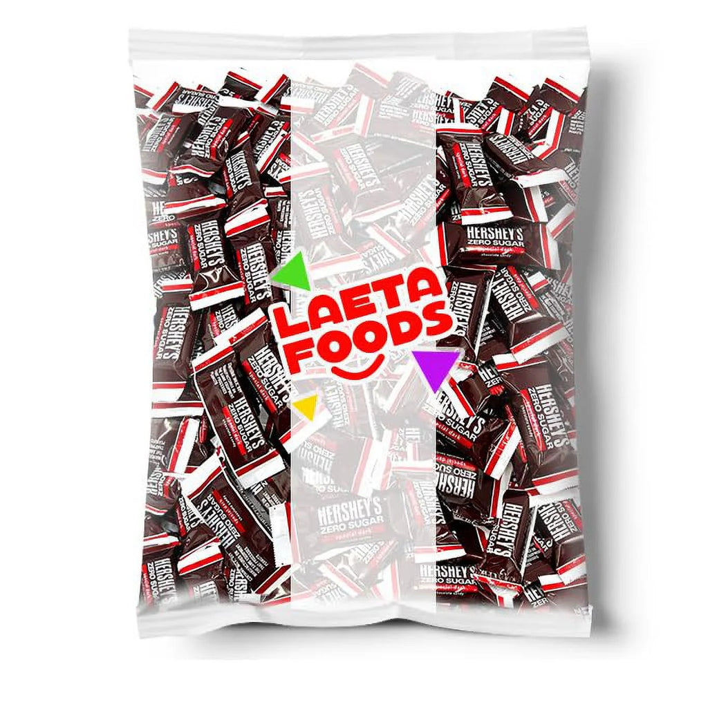 Zero Sugar Dark Chocolate Candy, Individually Wrapped (2.5 Pound Bag) B40155