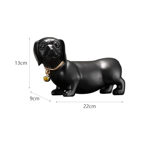 Black Dachshund Dog Figurine Statue Q923791