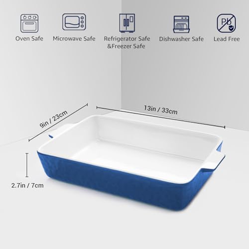 Red 9x13 Ceramic Baking Dish with Handles Z122940