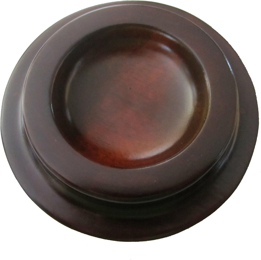 Walnut Piano Caster Cups (Set of 4) O700