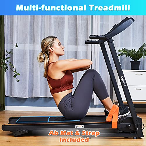 Electric Folding Incline Treadmill with Bluetooth Smart APP U11407