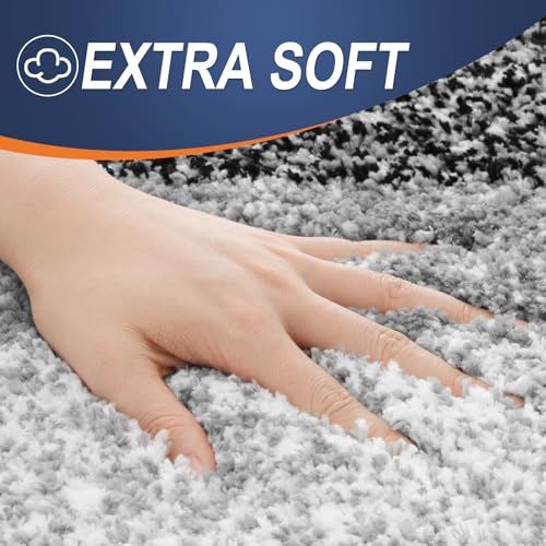 Grey U-Shaped Microfiber Toilet Bath Mat S3686