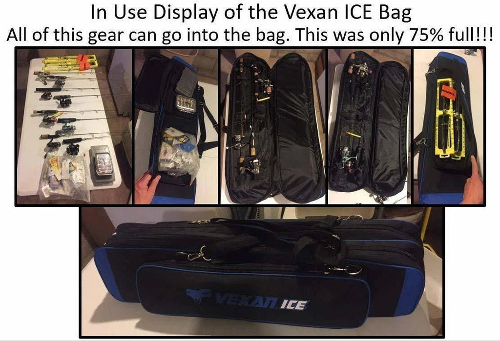 Ice Fishing Rod and Tackle Bag Semi Soft Case M3494