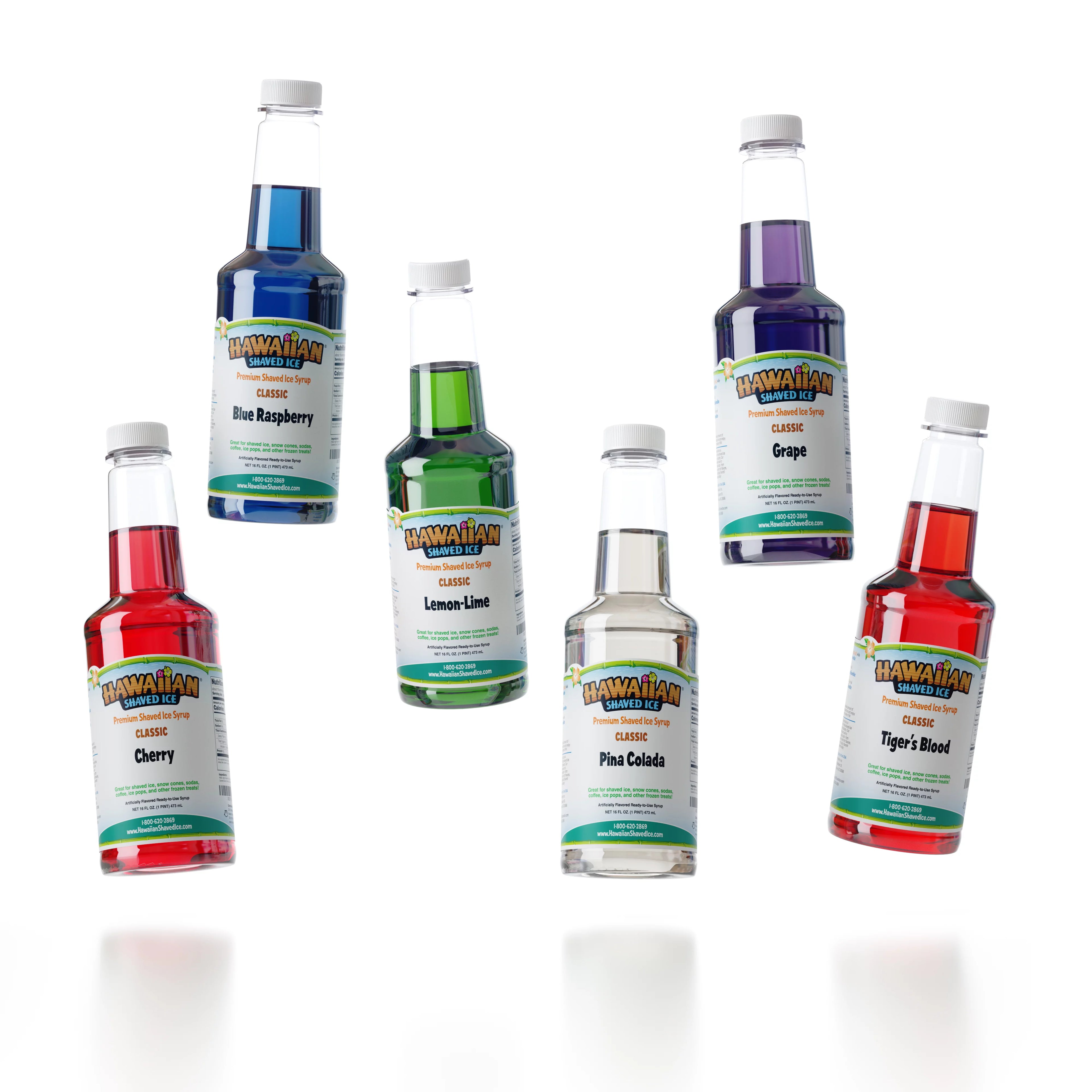 6 Flavor Pack Shaved Ice Syrup I565639