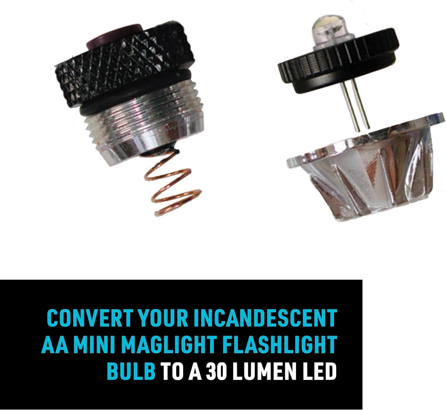 LED Upgrade Combo II Compatible with AA Mini Maglite - 2 Count K719864