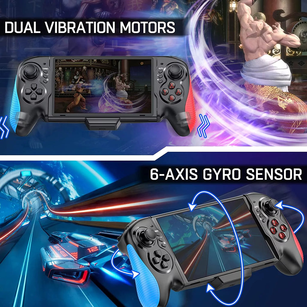 One-Piece Joypad Controller with Adjustable TURBO and Dual Motor Vibration U48620