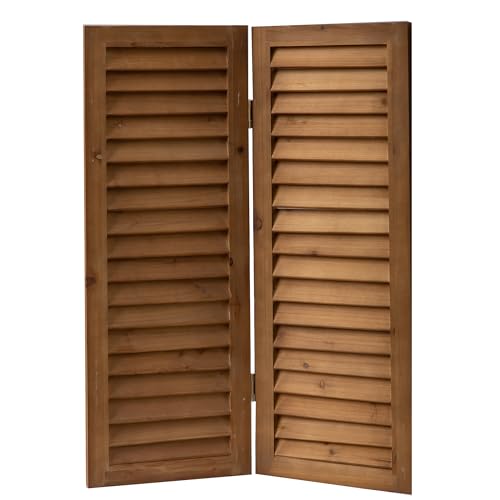 White 3 Panel Wood Folding Room Divider H9239