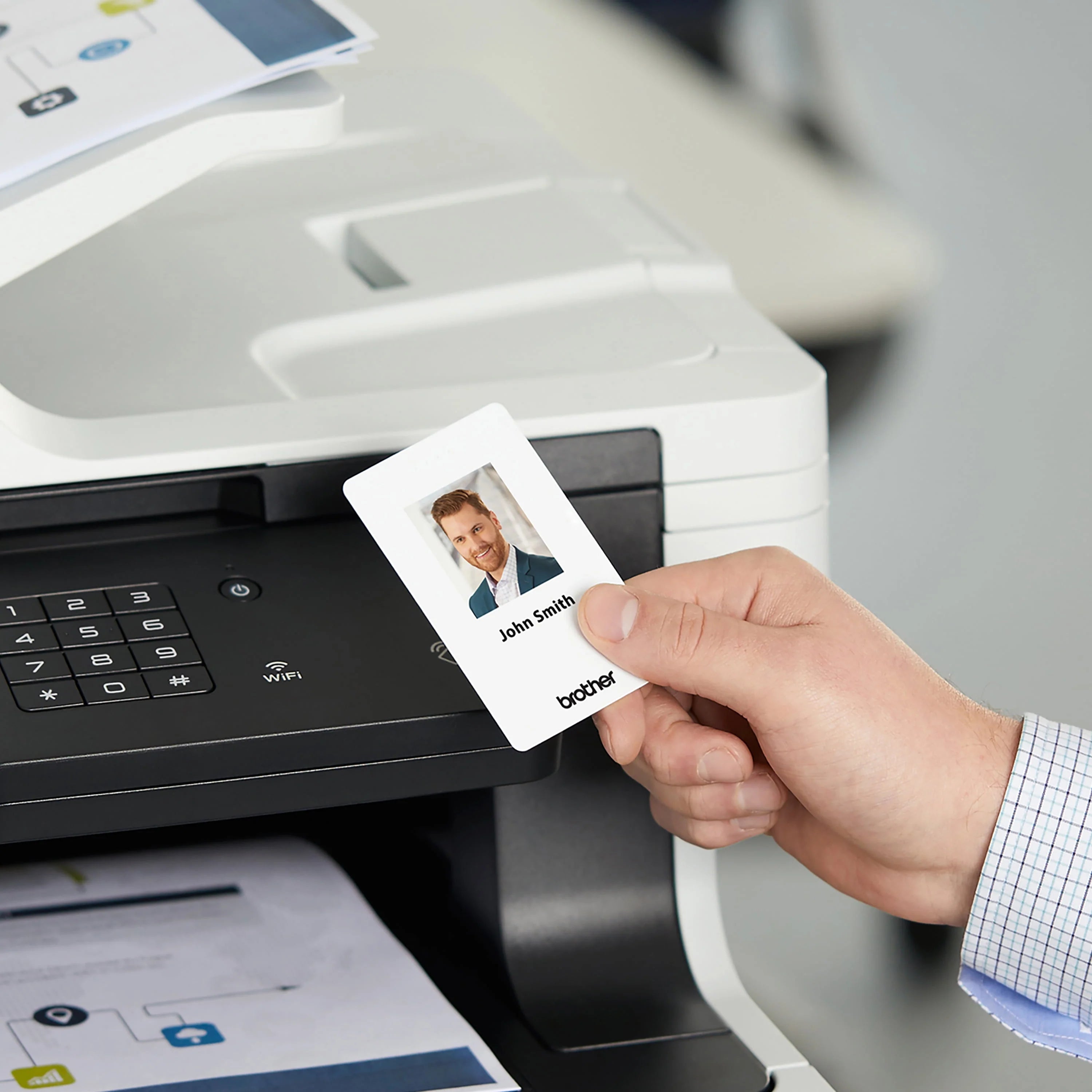 Color Laser All-in-One Printer with Duplex Print Copy Scan and Wireless Networking F562797