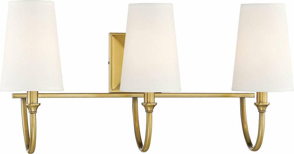 Warm Brass 3 Light Bath H970590
