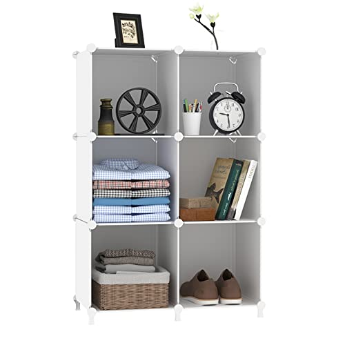 6 Cube Translucent Plastic Storage Organizer T145