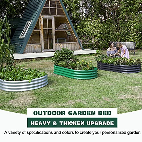 2Pcs Galvanized Raised Garden Bed Kit R542
