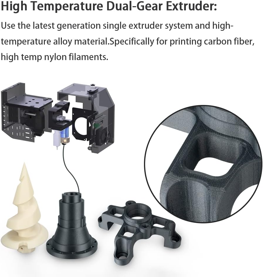 Industrial Grade 3D Printer with Build Volume 11.8x9.8x11.8 Inch D960