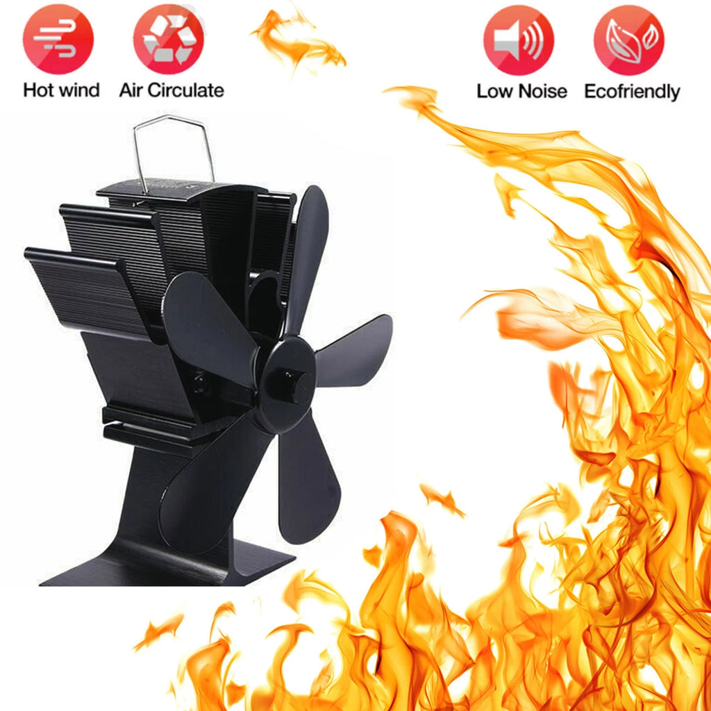 5 Blades Fireplace Fan T901968