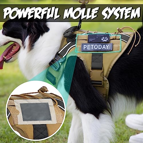 Black Heavy Duty Tactical Dog Harness with Handle D14307